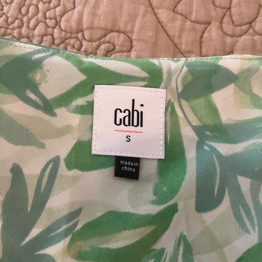 CAbi “Castaway” Tropical Print Dress.  Size S. - Picture 9 of 10